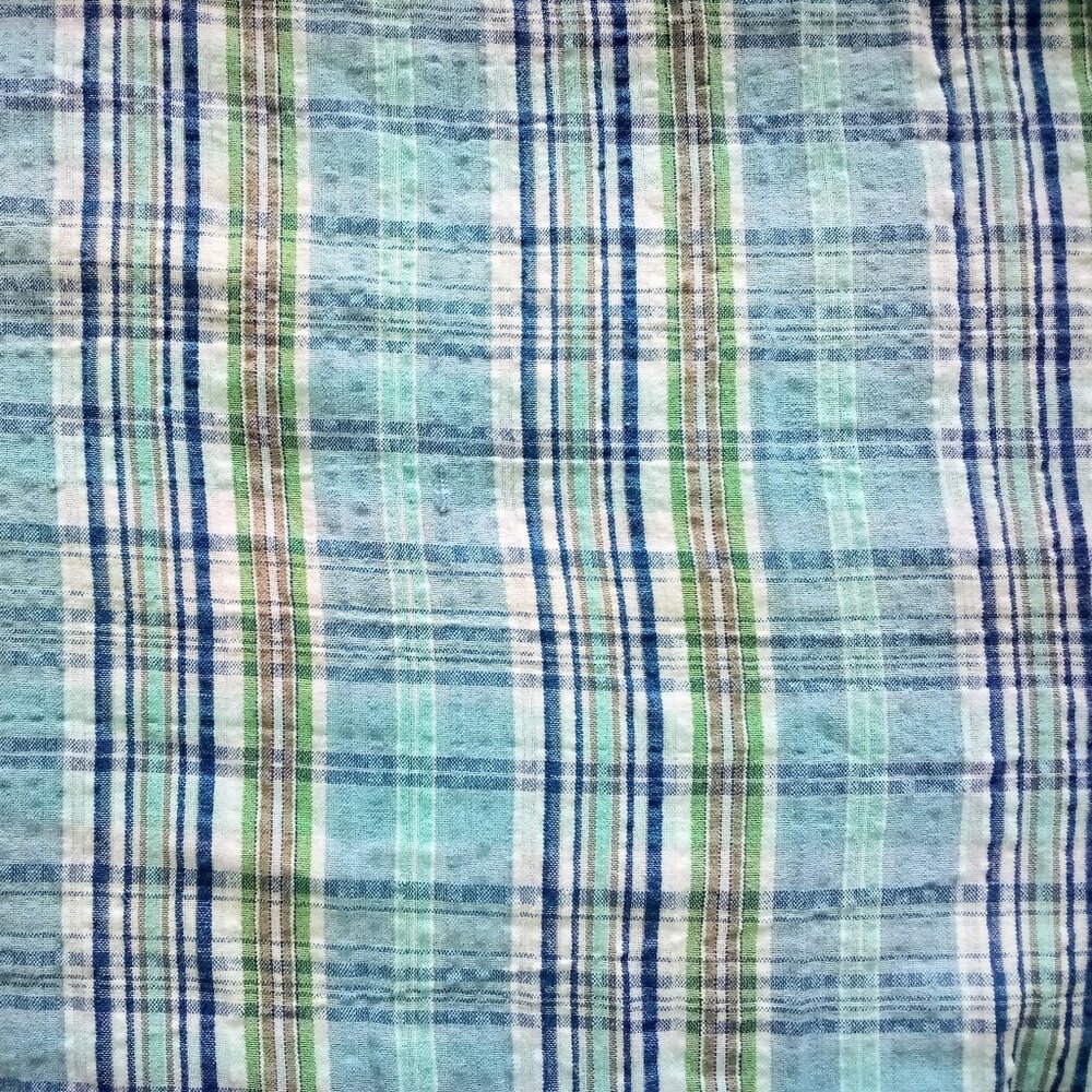 Cotton Searsucker A Line Skirt by Only Necessities Elastic Waist Size 20W